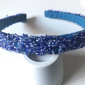 Blue jewel headband