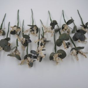 Premium preserved flowers hair pins - 15 Units