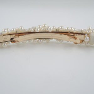 Pearl and bead barrette