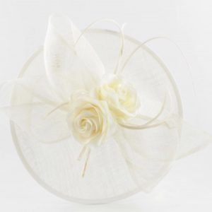 Large white flowers headdress