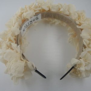 Hydrangea and white gypso headband
