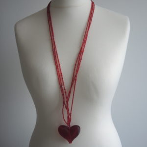 XL 3D Heart Necklace
