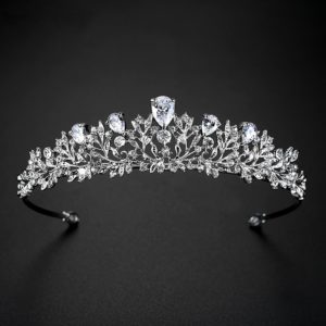 Corona / Tiara de novia plata