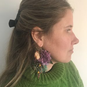 Boho flower earrings