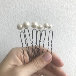 Pack of 6 pearl hairpins