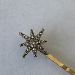 Mini golden jewel hairpin