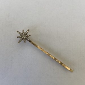 Mini golden jewel hairpin