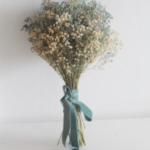 Ramo de novia de flores preservadas paniculata
